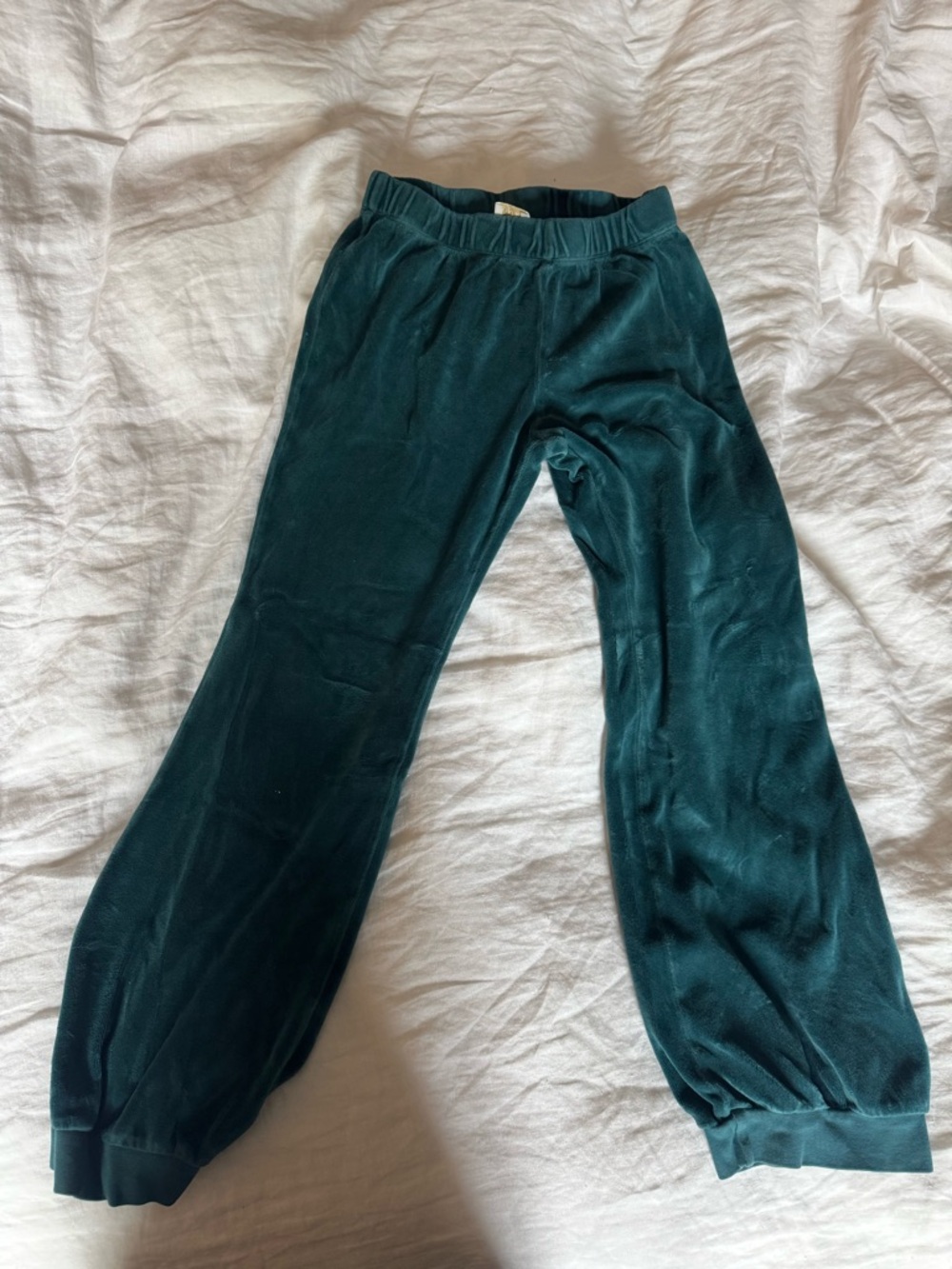 Suzie Kondi Kids Velvet Lounge Pants - Dark Teal size 12 Girls super comfy